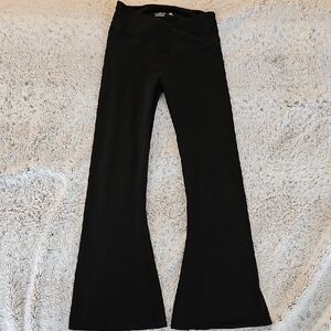 Hollister Black Leggings with Ultra High Crossover Waist And Flare Bottoms